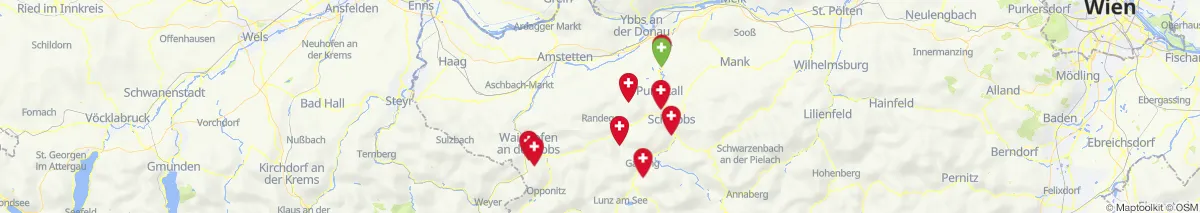 Kartenansicht für Apotheken-Notdienste in der Nähe von Scheibbs (Bezirk, Niederösterreich) (9)